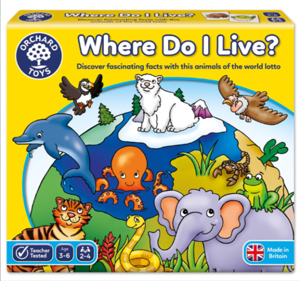 Orchard Toys Where Do I Live: Образователна настолна игра "Къде живея?"