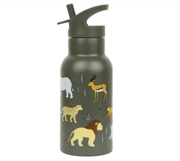 A little lovely company: Бутилка от неръждаема стомана със сламка: Savanna - 350 мл.
