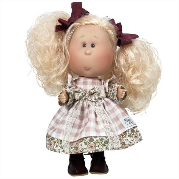 Ръчно изработена кукла от Испания -   Мия с руса коса на две опашки