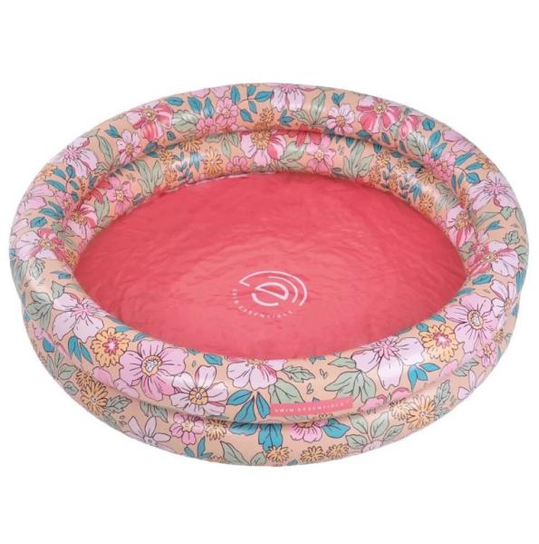 Swim Essentials: Надуваем басейн Ø60см. с две въздушни камери за бебета от 0 месеца -"Pink Blossom"