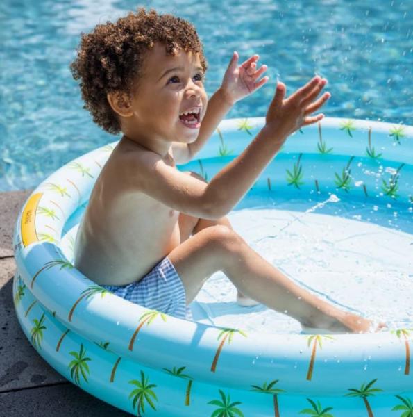 Swim Essentials: Надуваем басейн Ø100 см. с две въздушни камери за деца от 1 година "Palm Tree"