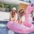 Swim Essentials: Пояс ⌀95. за деца от 6+ години -"Rose Gold Flamingo"