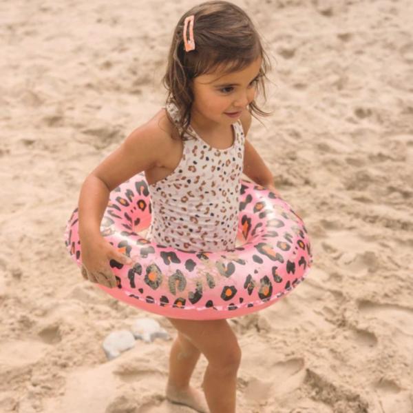 Swim Essentials: Пояс⌀55 см. за деца от 3+ години - "Rose Gold Leopard"