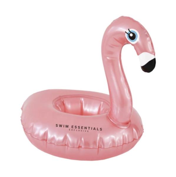 Swim Essentials: Надуваема поставка за чаша "Rose Gold Flamingo"