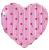 Swim Essentials: Плажен дюшек във формата на сърце за деца 6+ години "Pink with Red dots Heart"