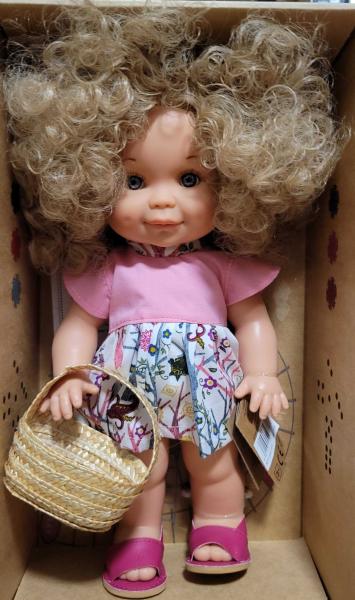 Magic baby кукла Betty с къдрава коса и кошничка