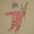 Fresk: Цяла пижама с ританки от кадифе и органичен памук - Rabbit Sandshell