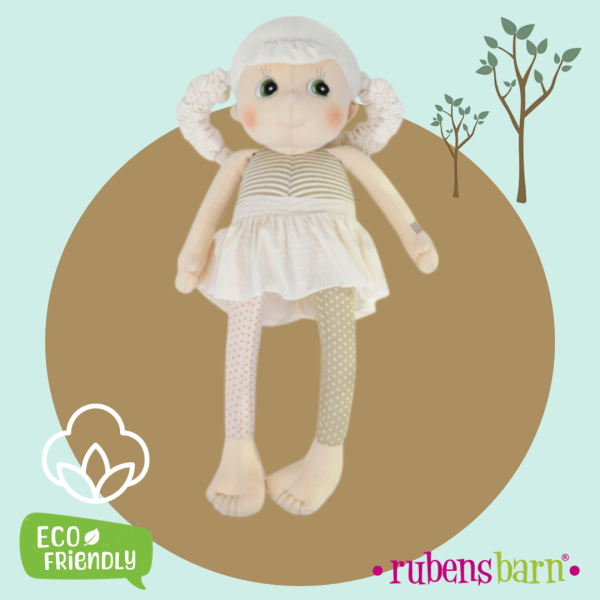 Rubens Mini EcoBuds: Ръчна изработка, 100% органичен памук - Lilly - 70см