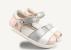 Bobux: iWalk Sandal (No 23-26) Twist Seashell Shimmer + Silver Stripe