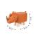 Noxxiez Детскa табуреткa във формата на животни - Носорог