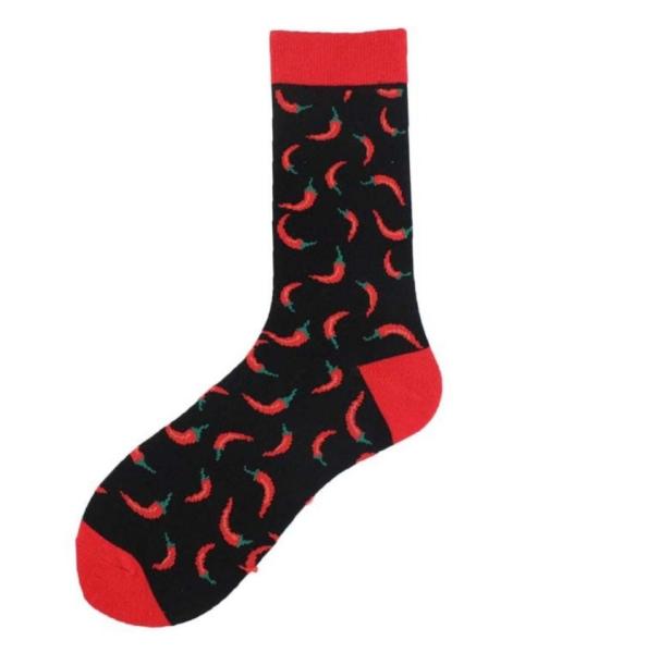 Noxxiez: Soxxiez Цветни чорапи - Червени чушки- Номер 38-45