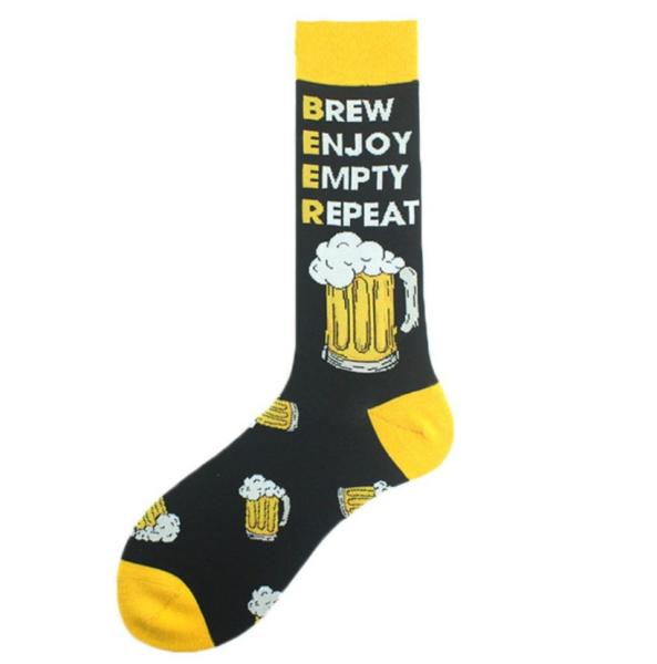 Noxxiez: Soxxiez Цветни чорапи - Бира Жълти - Номер 38-45