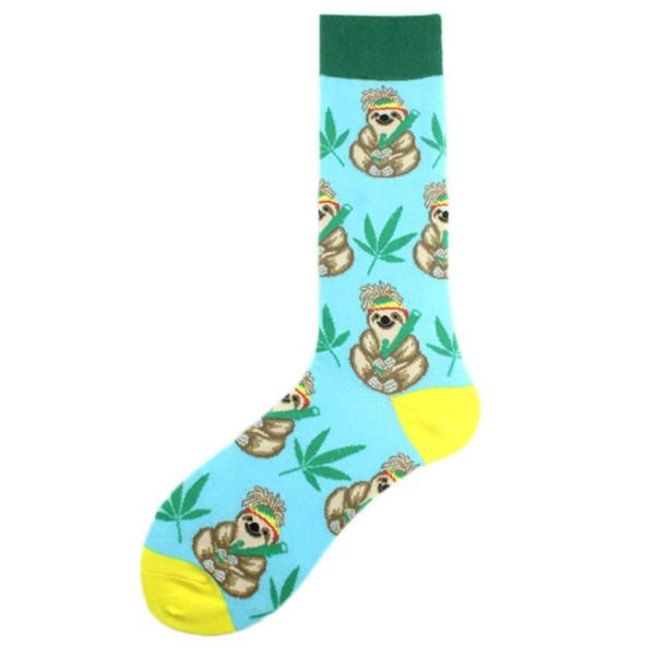 Noxxiez: Soxxiez Цветни чорапи - Ленивец седящ- Номер 38-45