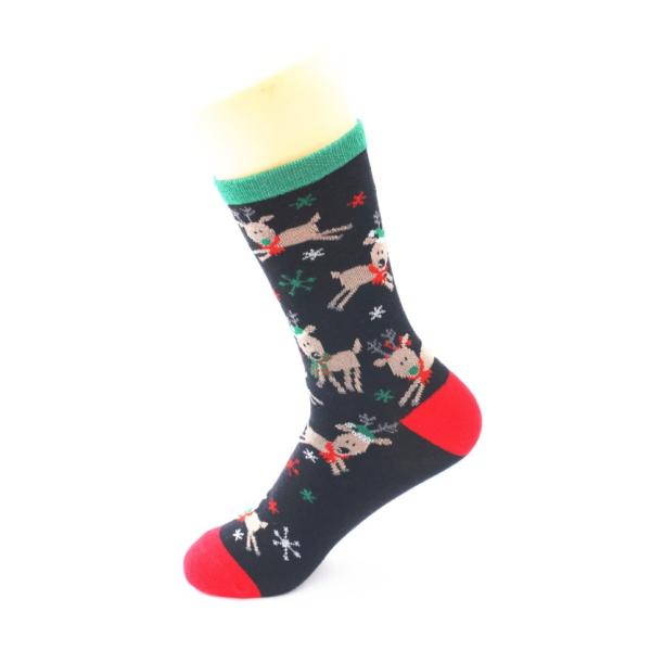 Noxxiez: Soxxiez Коледни чорапи - Рудолф черен - Номер 38-45