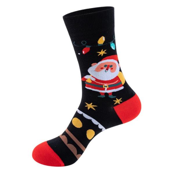 Noxxiez: Soxxiez Коледни чорапи - Дядо Коледа черен - Номер 38-45