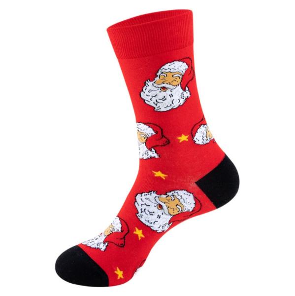 Noxxiez: Soxxiez Коледни чорапи - Дядо Коледа звезди - Номер 38-45