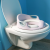 Bo Jungle: Детска седалка за тоалетна чиния с възглавничка "Пастелено розово"