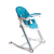 Bo Jungle: Сгъваем детски стол за хранене с кожена седалка и алуминиева рамка "Синьо"