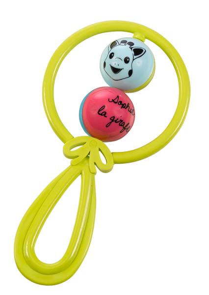 "Софи жирафчето": Класическа дрънкалка с две топчета