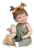 Magic baby кукла Paula със зелен гащеризон и оранжеви панделки