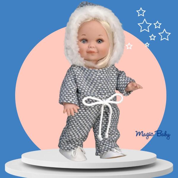 Magic baby кукла Betty със сиво зимно облекло