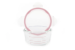 Bo Jungle: B-Bowl стъклени контейнера за храна 360ml (комплект от 3) - бяло/сиво/розово