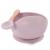 Bo Jungle Комбо: Силиконова купичка с вакуум и лъжичка "Розово" + Eco-friendly чаша с дръжки и сламка "Розово"