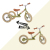 Trybike Винтидж Триколка, която се превръща в колело за баланс - цвят Матово Зелено