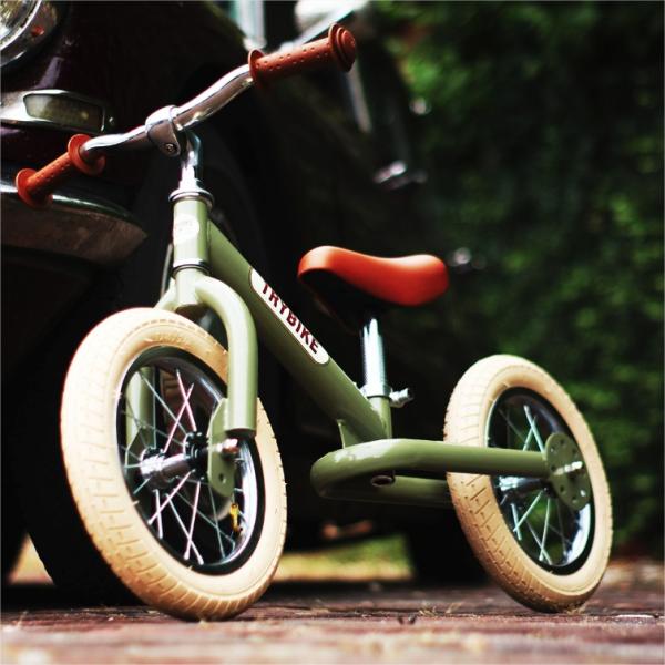 Trybike колело за баланс Зелен Винтидж - Матово зелено