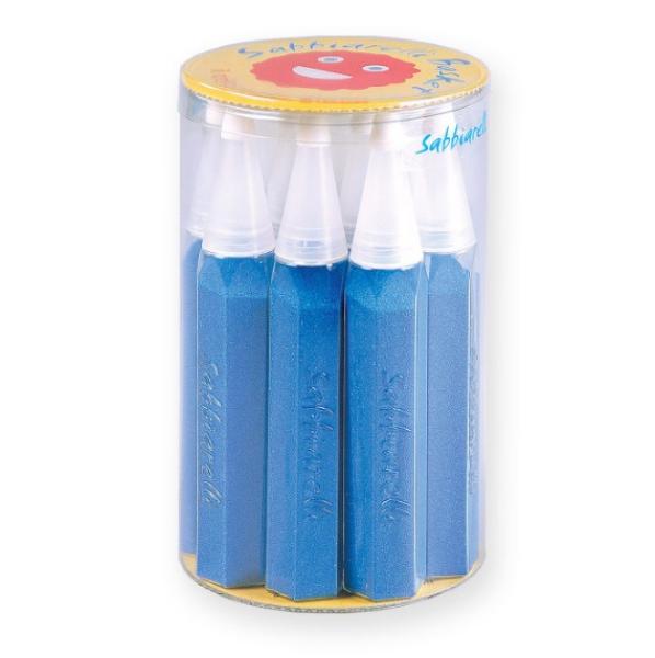 Sabbiarelli®: Голяма кутия с 12 пясъчни маркера - Синьо