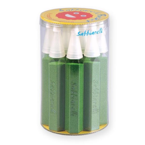 Sabbiarelli®: Голяма кутия с 12 пясъчни маркера - Зелено