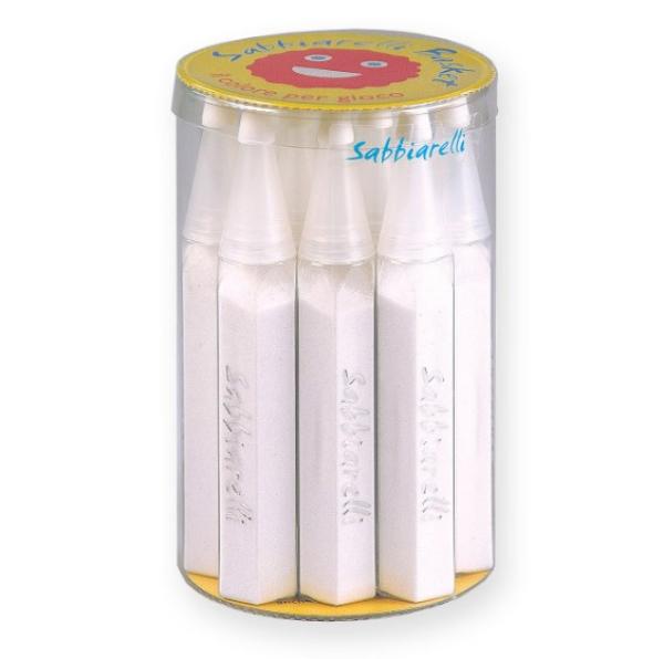 Sabbiarelli®: Голяма кутия с 12 пясъчни маркера - Бяло