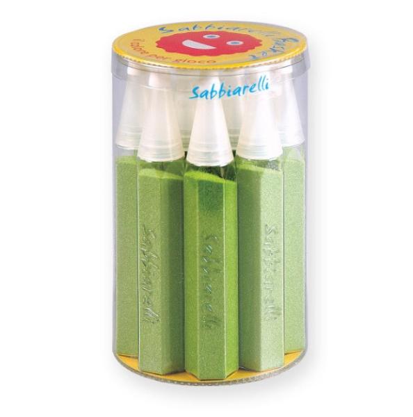 Sabbiarelli®: Голяма кутия с 12 пясъчни маркера - Светло зелено