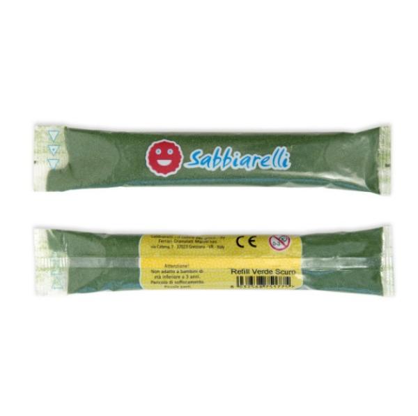 Sabbiarelli®: Голяма кутия с 15 пясъчни пълнителя за маркер - Зелено