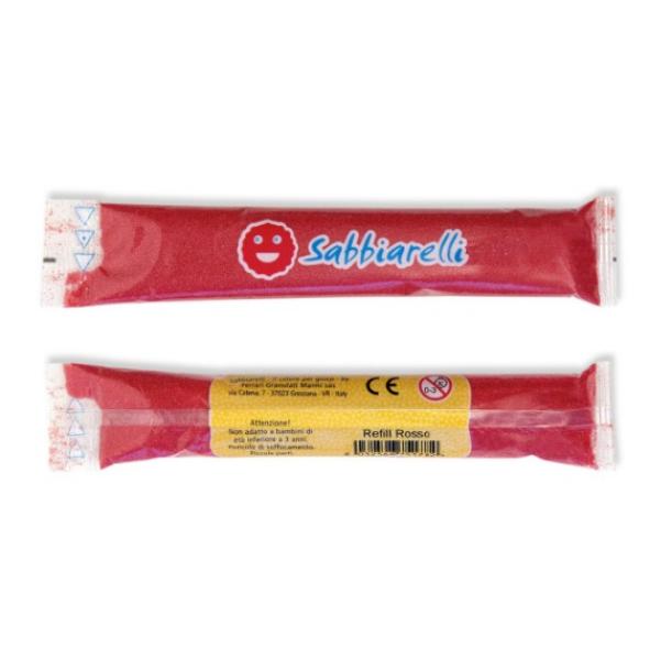 Sabbiarelli®: Голяма кутия с 15 пясъчни пълнителя за маркер - Червено