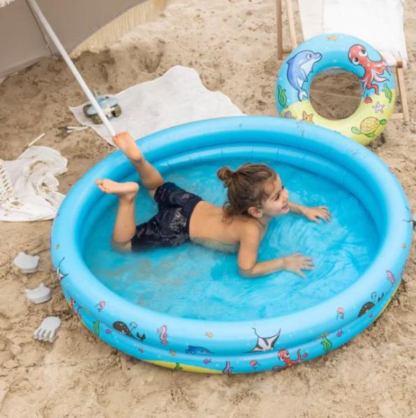 Swim Essentials: Комплект надуваем басейн Ø120см. с пояс и топка за деца от 1г.