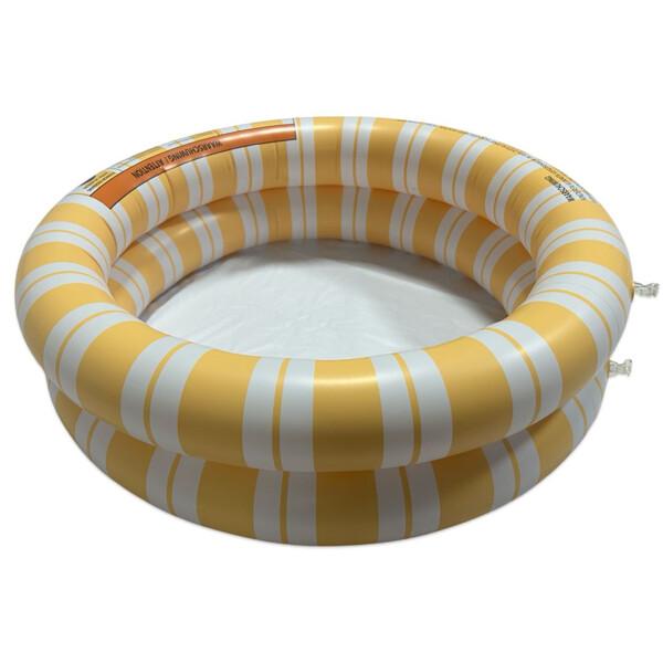 Swim Essentials: Надуваем басейн Ø60см. с две въздушни камери за бебета от 0 месеца - "Orange striped"