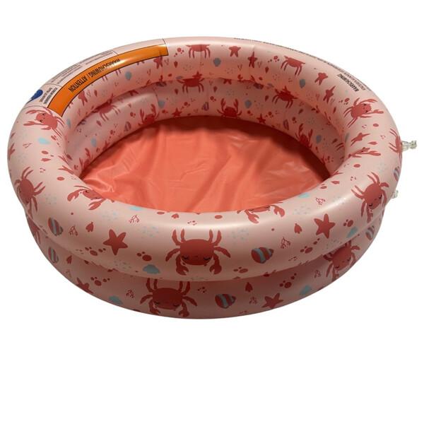 Swim Essentials: Надуваем басейн Ø60см. с две въздушни камери за бебета от 0 месеца - "Red crab"