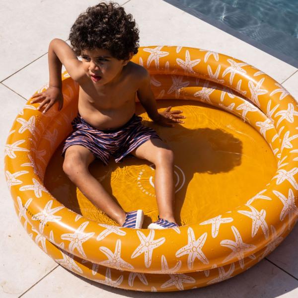 Swim Essentials: Надуваем басейн Ø100 см. с две въздушни камери за деца от 1 година "Sea Stars"