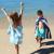 Dock & Bay: Бързосъхнеща детска плажна кърпа Cabana - Tulum Blue - 130x70см.