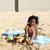 Dock & Bay: Бързосъхнеща детска плажна кърпа Cabana - Tulum Blue - 130x70см.