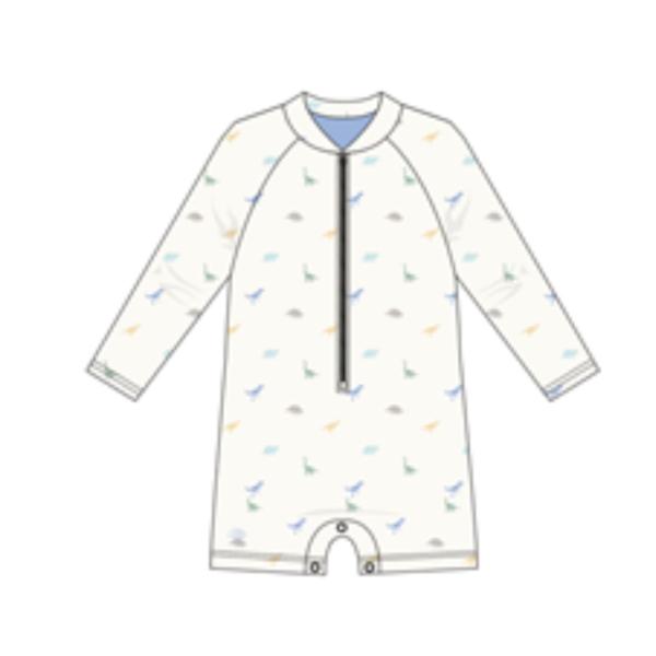 Swim Essentials: Бански костюм с дълъг ръкав с размери от 0 до 6 години "Dino"