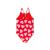 Swim Essentials: Цял бански "Red Hearts"